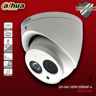 دوربین داهوا 2 مگ میکرفون دار بدنه فلزی DH-HAC-HDW1200EMP-A