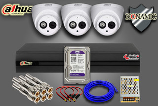 پکیج 3 دوربین مداربسته داهوا با دوربین DH-HAC-HDW1200EMP-A