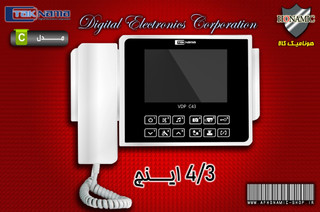 مانیتور آیفون تصویری دربازکن تصویری تکنما 4.3 اینچ مدل C43